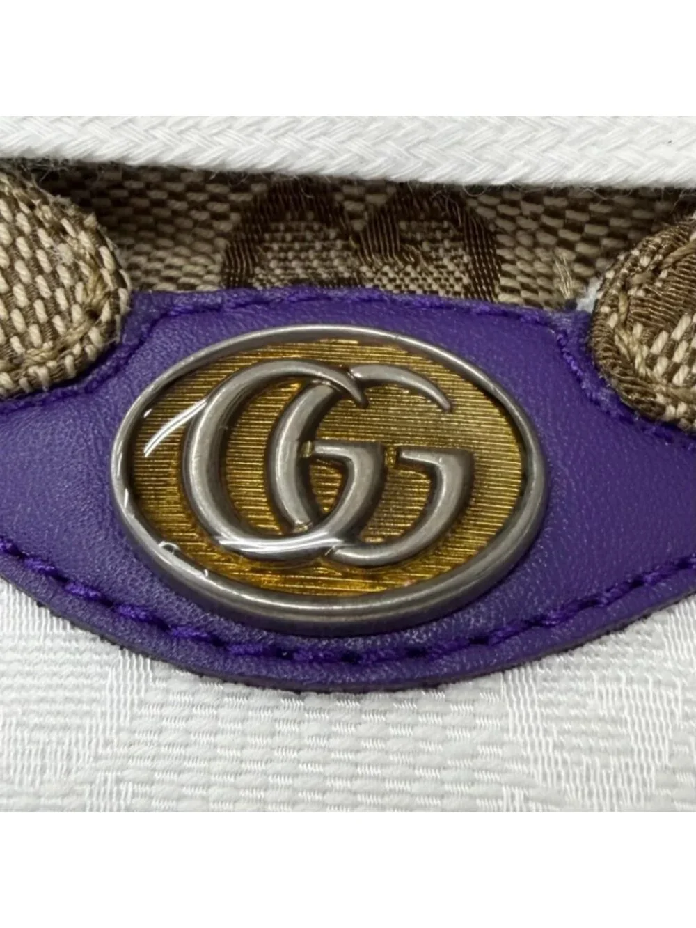 Gucci Screener GG Canvas Leather Low Cut Sneakers Beige 6